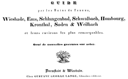 Vorblatt Taunus-Album von Lange