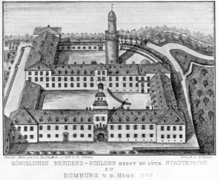 Schloßanlage aus der Vogelschau